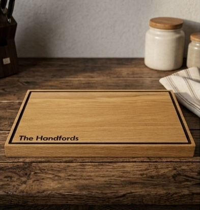The Guv'nor - Solid Oak Chopping Board, Butchers Block - With Personalisation