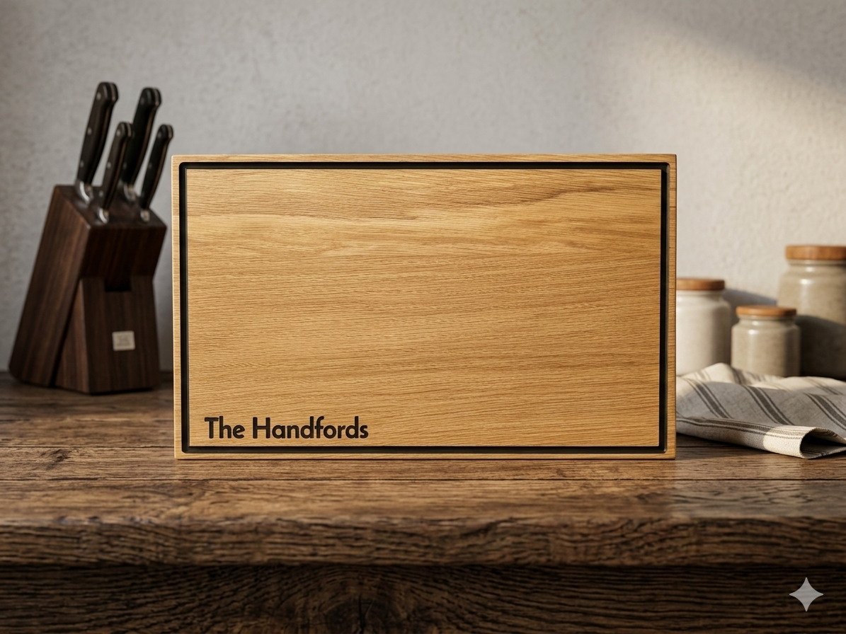 The Guv'nor - Solid Oak Chopping Board, Butchers Block - With Personalisation