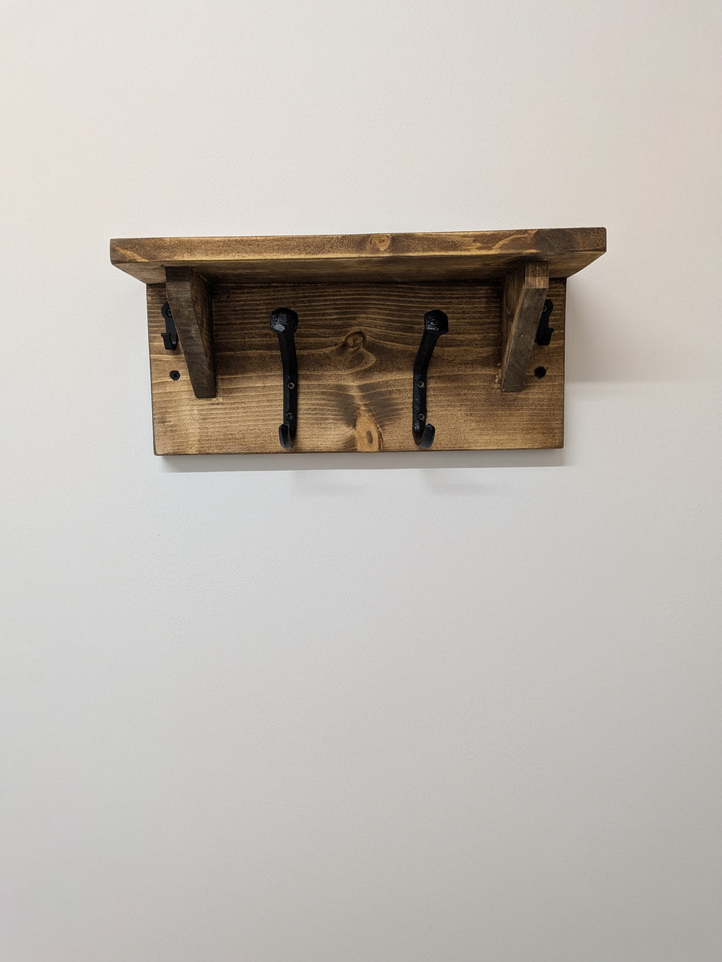 Coat Rack - Coat Hooks, Key Hooks & Shelf