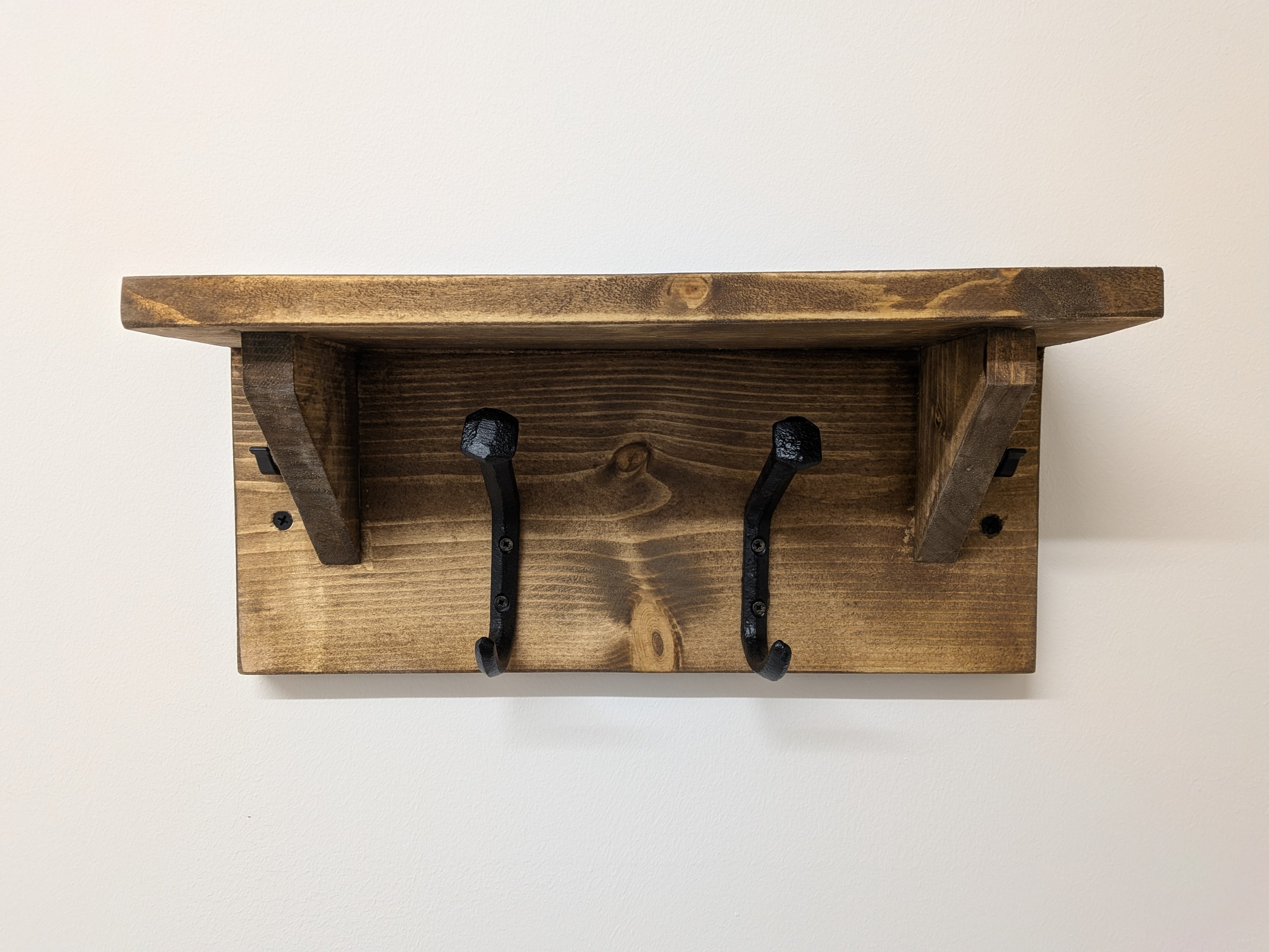 Coat Rack - Coat Hooks, Key Hooks & Shelf